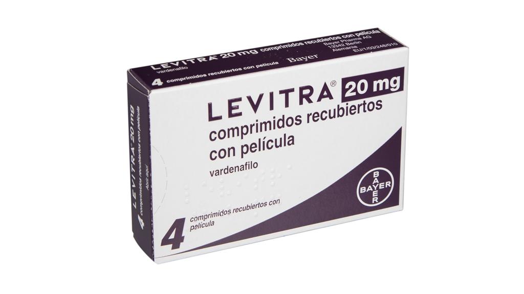 LEVITRA 20 mg 4 COMPRIMIDOS RECUBIERTOS