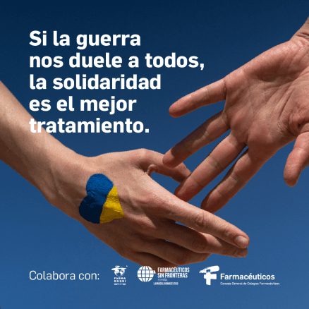 “Si la guerra nos duele a todos, la solidaridad es el mejor tratamiento”, nueva campaña social de Farmacéuticos